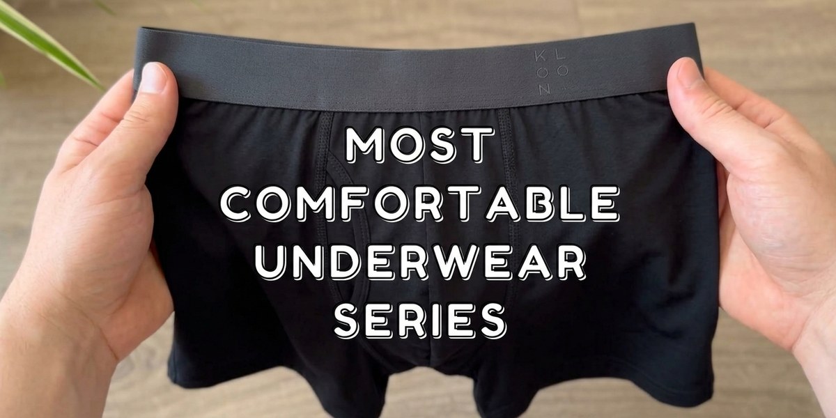 The KLOON Boxer Brief held open to show the waistband and pouch.